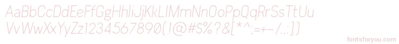 Arvin Light Italic Font – Pink Fonts