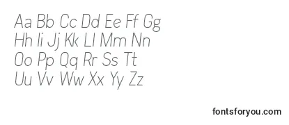 Arvin Light Italic-fontti