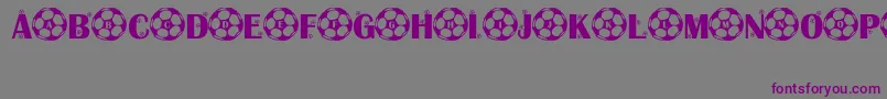 KickOff Font – Purple Fonts on Gray Background
