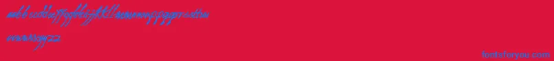 As I Lay Dying Font – Blue Fonts on Red Background