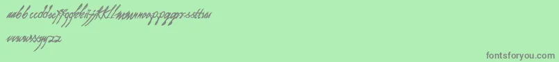 As I Lay Dying Font – Gray Fonts on Green Background