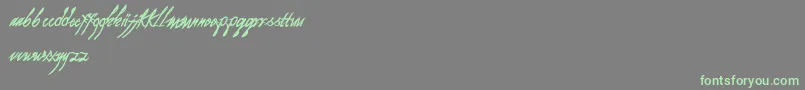 As I Lay Dying Font – Green Fonts on Gray Background
