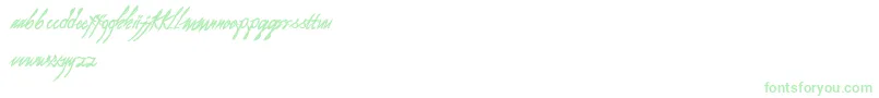 As I Lay Dying Font – Green Fonts on White Background