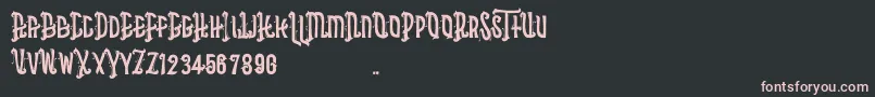 Asbak Font – Pink Fonts on Black Background