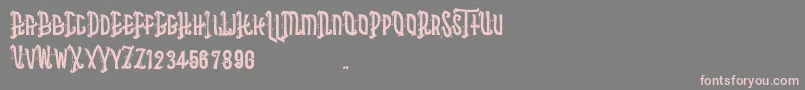 Asbak Font – Pink Fonts on Gray Background