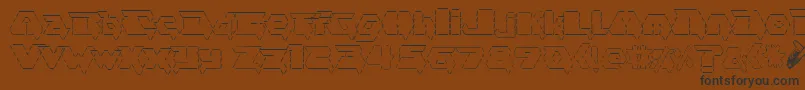 asciid fontvir us Font – Black Fonts on Brown Background