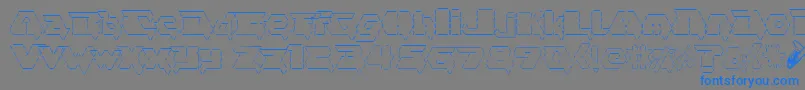 フォントasciid fontvir us – 灰色の背景に青い文字