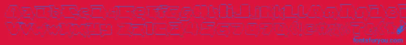 asciid fontvir us Font – Blue Fonts on Red Background