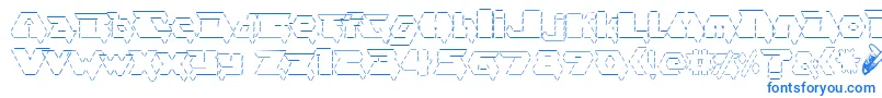 Шрифт asciid fontvir us – синие шрифты