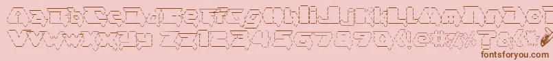 asciid fontvir us Font – Brown Fonts on Pink Background