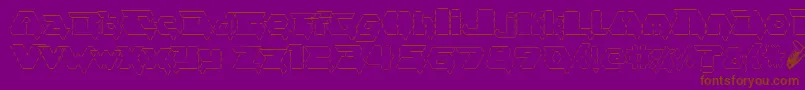 asciid fontvir us Font – Brown Fonts on Purple Background