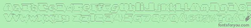 asciid fontvir us Font – Gray Fonts on Green Background