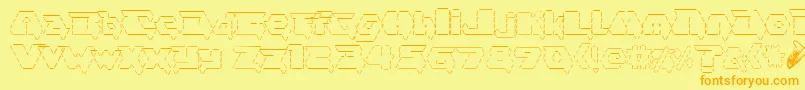 asciid fontvir us Font – Orange Fonts on Yellow Background