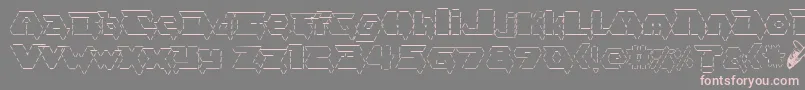 asciid fontvir us-Schriftart – Rosa Schriften auf grauem Hintergrund