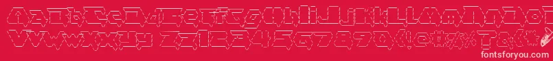 asciid fontvir us Font – Pink Fonts on Red Background