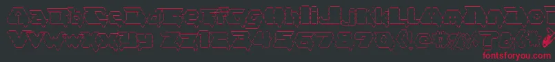 asciid fontvir us Font – Red Fonts on Black Background