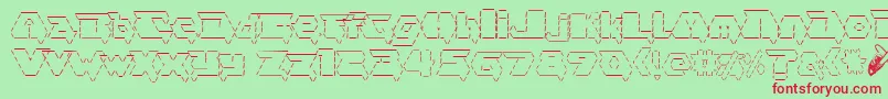 asciid fontvir us Font – Red Fonts on Green Background
