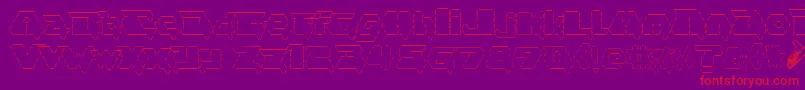 asciid fontvir us Font – Red Fonts on Purple Background