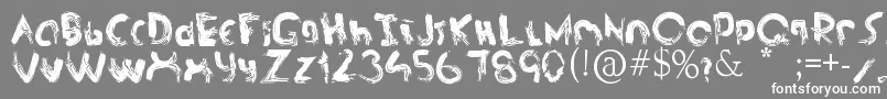 フォントasdf – 灰色の背景に白い文字