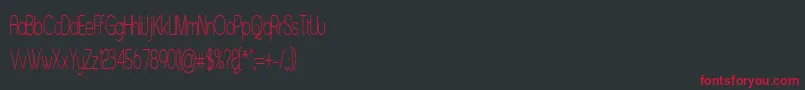 ASENST   Font – Red Fonts on Black Background