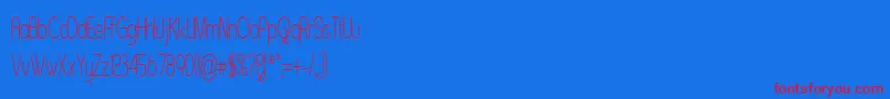 ASENST   Font – Red Fonts on Blue Background