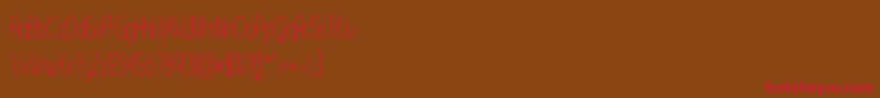 ASENST   Font – Red Fonts on Brown Background