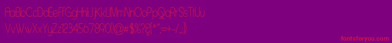 ASENT    Font – Red Fonts on Purple Background