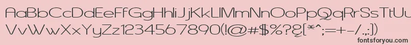 ASENW    Font – Black Fonts on Pink Background