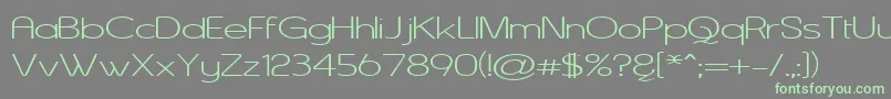 ASENW    Font – Green Fonts on Gray Background