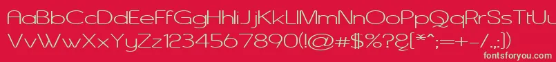 ASENW    Font – Green Fonts on Red Background