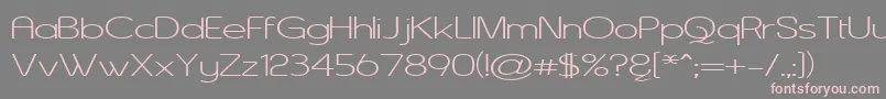 ASENW    Font – Pink Fonts on Gray Background