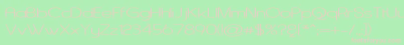 ASENW    Font – Pink Fonts on Green Background