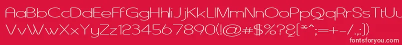 ASENW    Font – Pink Fonts on Red Background