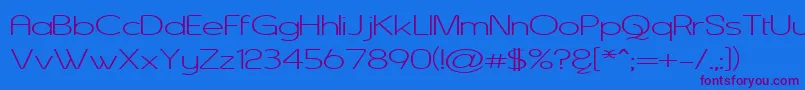 ASENW    Font – Purple Fonts on Blue Background