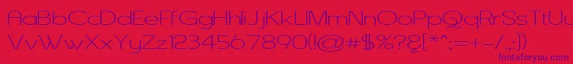 fuente ASENW    – Fuentes Moradas Sobre Fondo Rojo