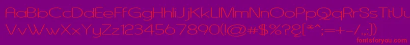 ASENW    Font – Red Fonts on Purple Background
