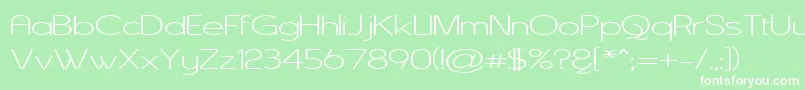 ASENW    Font – White Fonts on Green Background