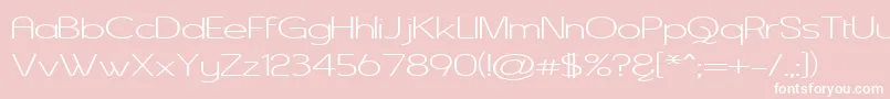 ASENW    Font – White Fonts on Pink Background