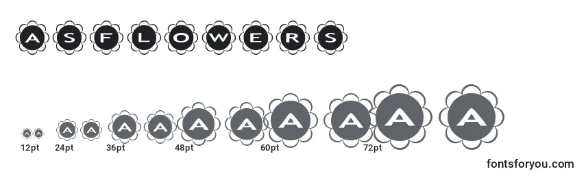 Asflowers Font Sizes