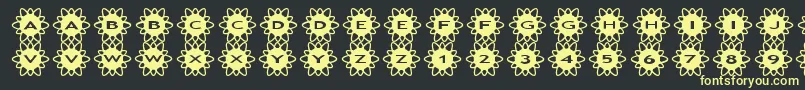 More about asflowers2 Font asflowers2 Font – Yellow Fonts on Black Background