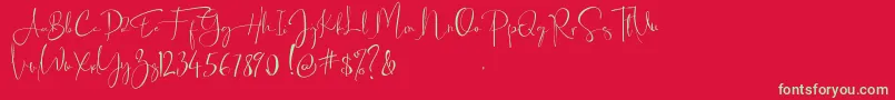 Asgard   Regular dafont Font – Green Fonts on Red Background