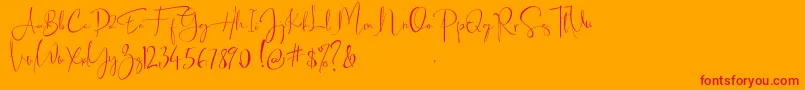Asgard   Regular dafont Font – Red Fonts on Orange Background