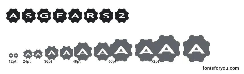 Размеры шрифта Asgears2