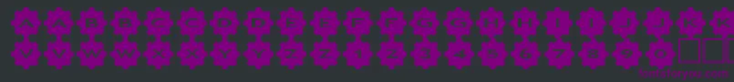 asgears3-fontti – violetit fontit mustalla taustalla