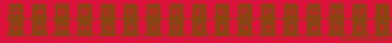 asgravestones Font – Brown Fonts on Red Background