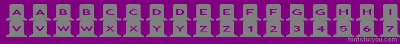 asgravestones Font – Gray Fonts on Purple Background