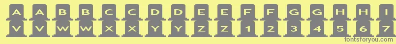 asgravestones Font – Gray Fonts on Yellow Background