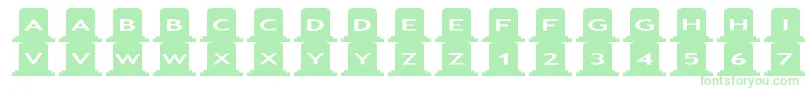 asgravestones-Schriftart – Grüne Schriften