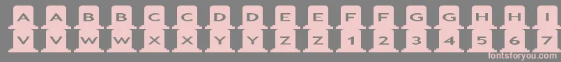 asgravestones Font – Pink Fonts on Gray Background