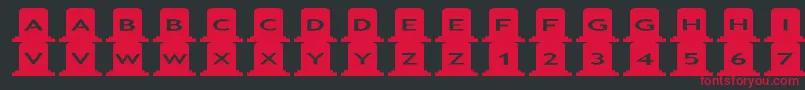 asgravestones Font – Red Fonts on Black Background